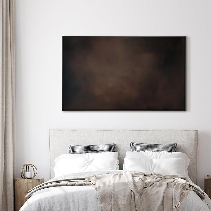 SIGNWIN 36"x60" Extra Large Framed Wall Art Dark Brown Abstract Moody Illustration for Home Living Room Bedroom Decor (Frame Assembly Required)