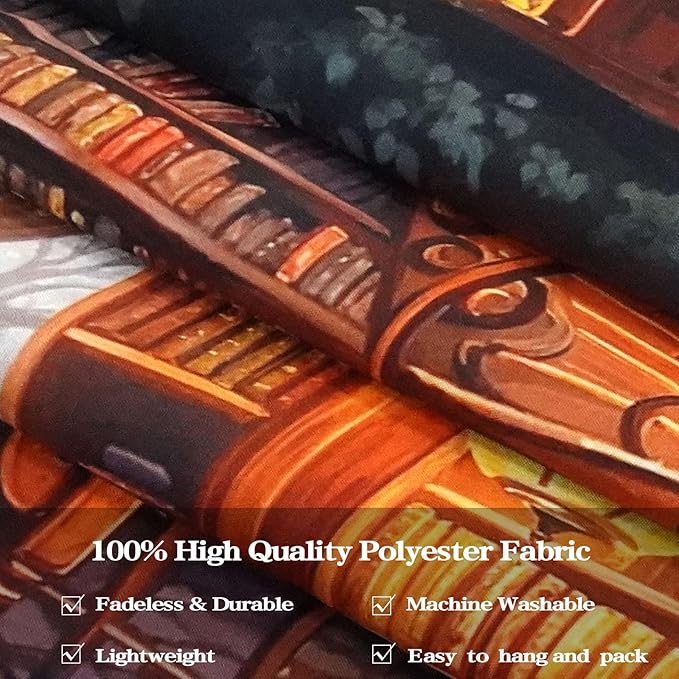 Accnicc Forest Library Tapestry Tree Bookshelf Tapestries Wall Hanging Vintage Fantasy Fairy Treehouse Book Extra Large Tapestry for Bedroom Living Room Dorm Classroom 90 x 68 inch