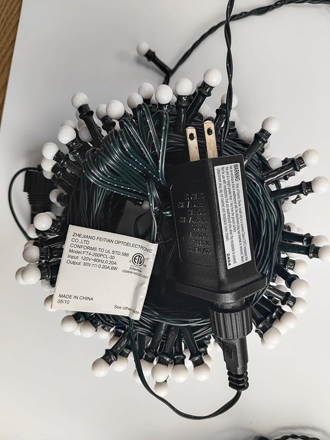 Brizled Purple Halloween Lights, 66ft 200 LED String Connectable, 8 Modes Berry Lights With Timer, Outdoor Plugin for Garden Tree Indoor Party