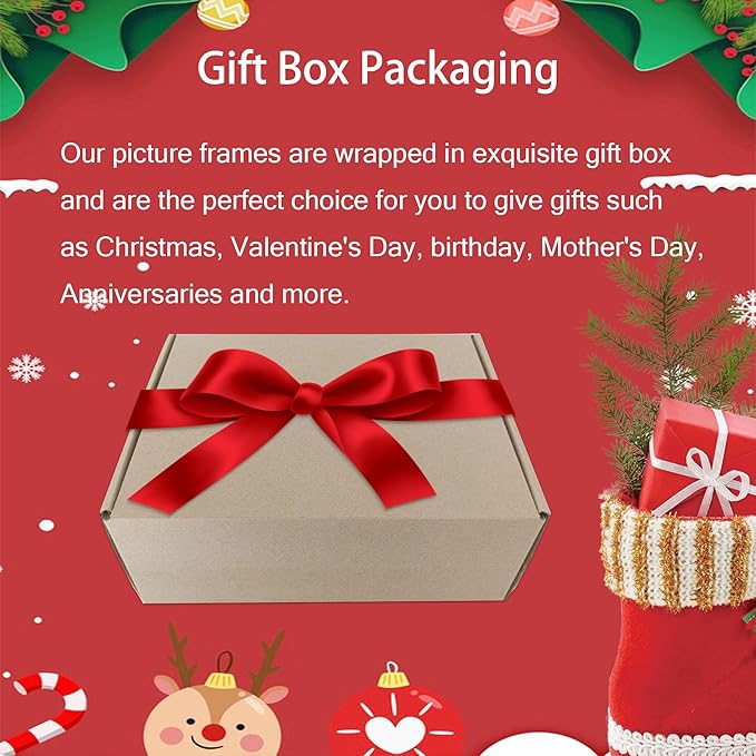 5x7 Picture Frame Set of 4, 5 x 7 Wood Photo Frames with Mat for 4x6, Wooden Frame with Real Glass Cover for Wall and Tabletop Display,Black