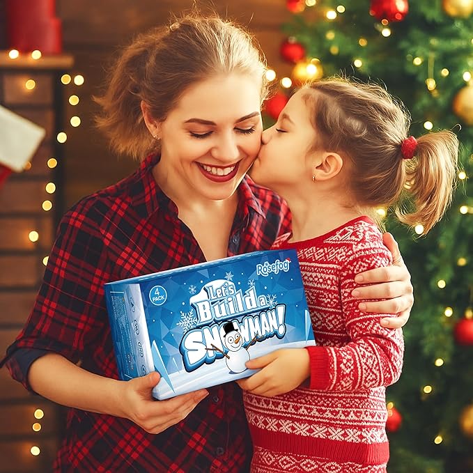 4 Pack Christmas Crafts, Air Dry Clay Snowman Craft, Do You Want to Build a Snowman Christmas Stocking Stuffers for Kids, Toddler Crafts Supplies for Christmas Winter Event Game Toys Xmas Present