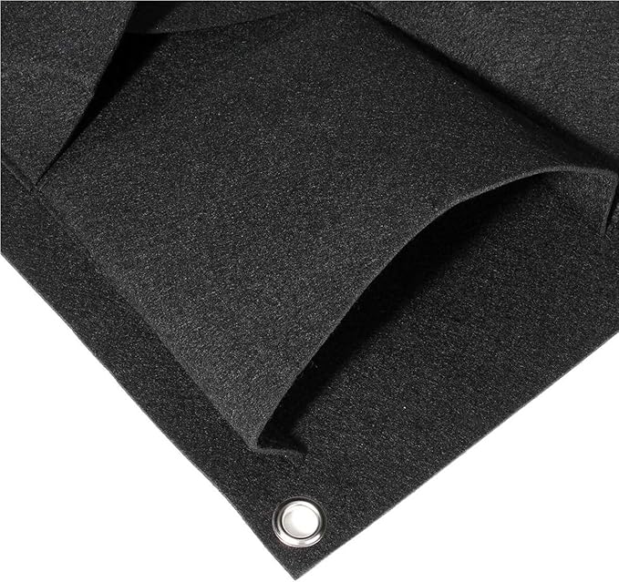 Ogrmar 18 Pockets Vertical Wall Garden Planter Plant Grow Bag for Flower Vegetable for Indoor/Outdoor (18 Pockets, Black)