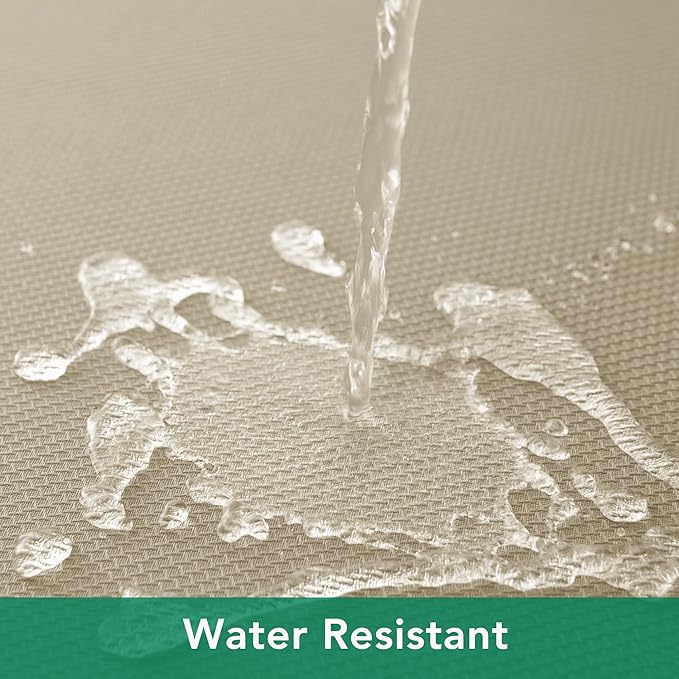 Biscaynebay Textured Fabric Square Tablecloths 90x90 Inches, Natural Water Resistant Spill Proof Card Table Cloth Folding Table Cover for Dining, Kitchen, Wedding and Parties, Machine Washable