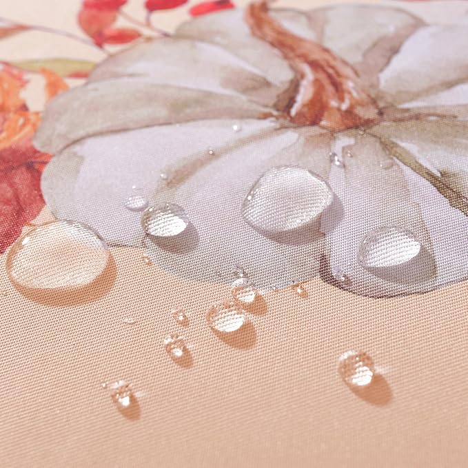 SASTYBALE Thanksgiving Tablecloths for Rectangle Tables 60 x 84 Inch Pumpkins Tablecloth with Checkered, Vintage Farmhouse Spill-Proof Fabric Table Covers for Autumn Harvest & Fall Decor, Orange