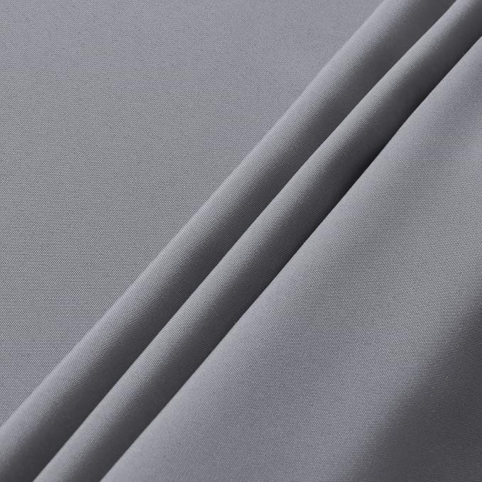 sancua Rectangle Tablecloth - 90 x 132 Inch - Water Resistant Spill Proof Washable Polyester Table Cloth, Decorative Fabric Table Cover for Dining Tables, Buffet Parties and Camping, Light Grey