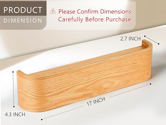 OLEEK Wall Coat Rack - Wall Shelf with Hooks - entryway Hooks - entryway Shelf - Modern Coat Rack - Wooden Coat Rack Wall Mount for Home Decor - Wooden Mount for Home Decor - Coat Hanger Wall Mount