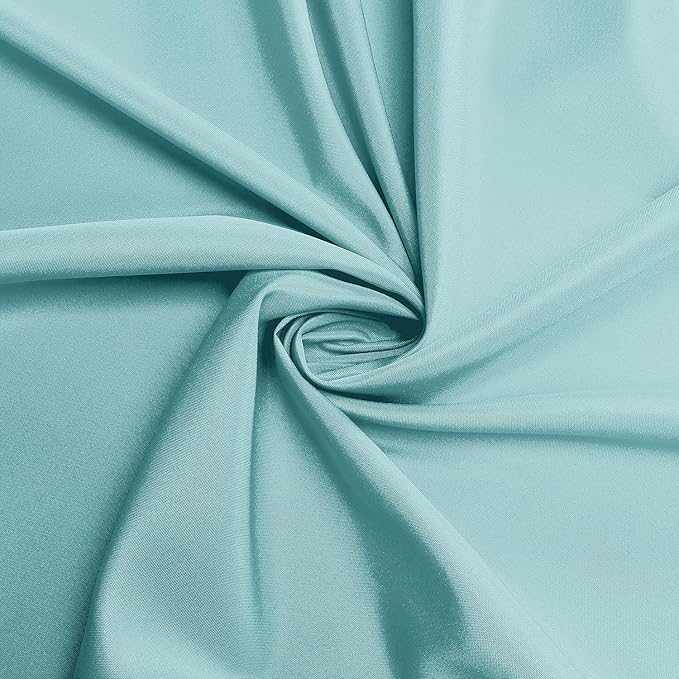 sancua Rectangle Tablecloth - 60 x 102 Inch - Stain and Wrinkle Resistant Washable Polyester Table Cloth, Decorative Fabric Table Cover for Dining Tables, Buffet Parties and Camping, Turquoise