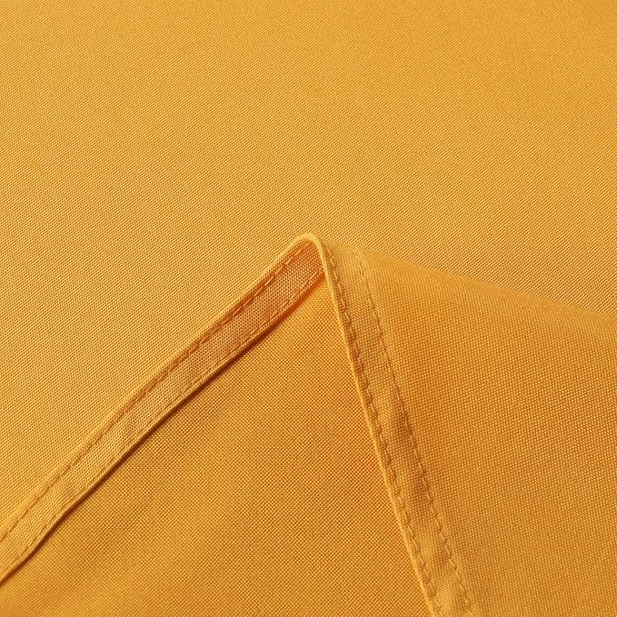 sancua Rectangle Tablecloth - 54 x 108 Inch - Stain and Wrinkle Resistant Washable Polyester Table Cloth, Decorative Fabric Table Cover for Dining Tables, Buffet Parties and Camping, Gold