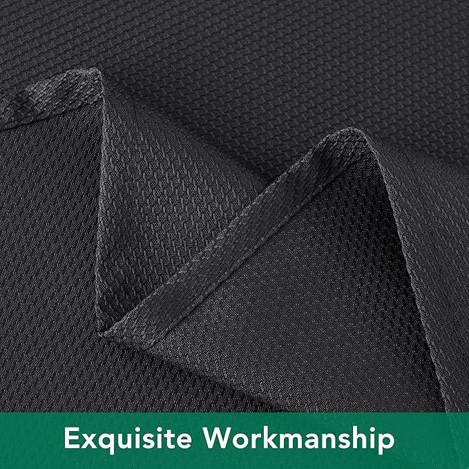 Biscaynebay Textured Fabric Tablecloths 70x108 Inches Rectangular, Black Water Resistant Spill Proof Tablecloths for Dining, Kitchen, Wedding and Parties, Machine Washable