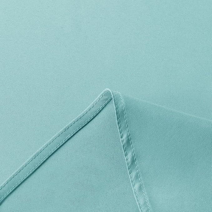 sancua Rectangle Tablecloth - 60 x 84 Inch - Stain and Wrinkle Resistant Washable Spring Table Cloth, Decorative Fabric Table Cover for Dining Tables, Buffet Parties and Camping, Turquoise