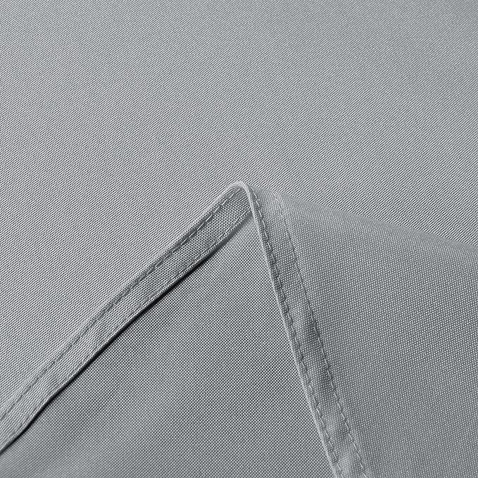 sancua Rectangle Tablecloth - 60 x 102 Inch - Stain and Wrinkle Resistant Washable Polyester Table Cloth, Decorative Fabric Table Cover for Dining Tables, Buffet Parties and Camping, Silver Grey