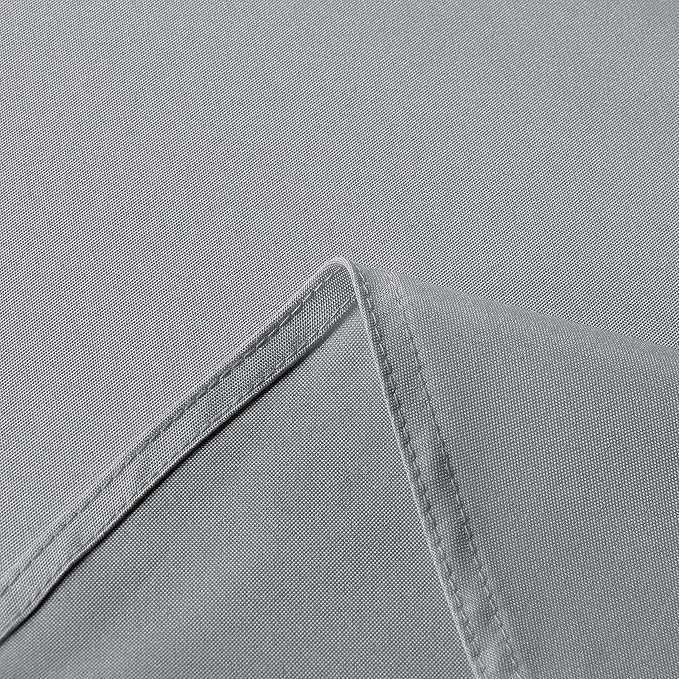 sancua Rectangle Tablecloth - 54 x 108 Inch - Stain and Wrinkle Resistant Washable Polyester Table Cloth, Decorative Fabric Table Cover for Dining Tables, Buffet Parties and Camping, Silver Grey