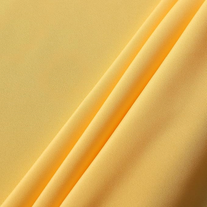 sancua Rectangle Tablecloth - 70 x 108 Inch - Stain and Wrinkle Resistant Washable Polyester Table Cloth, Decorative Fabric Table Cover for Dining Tables, Buffet Parties and Camping, Yellow