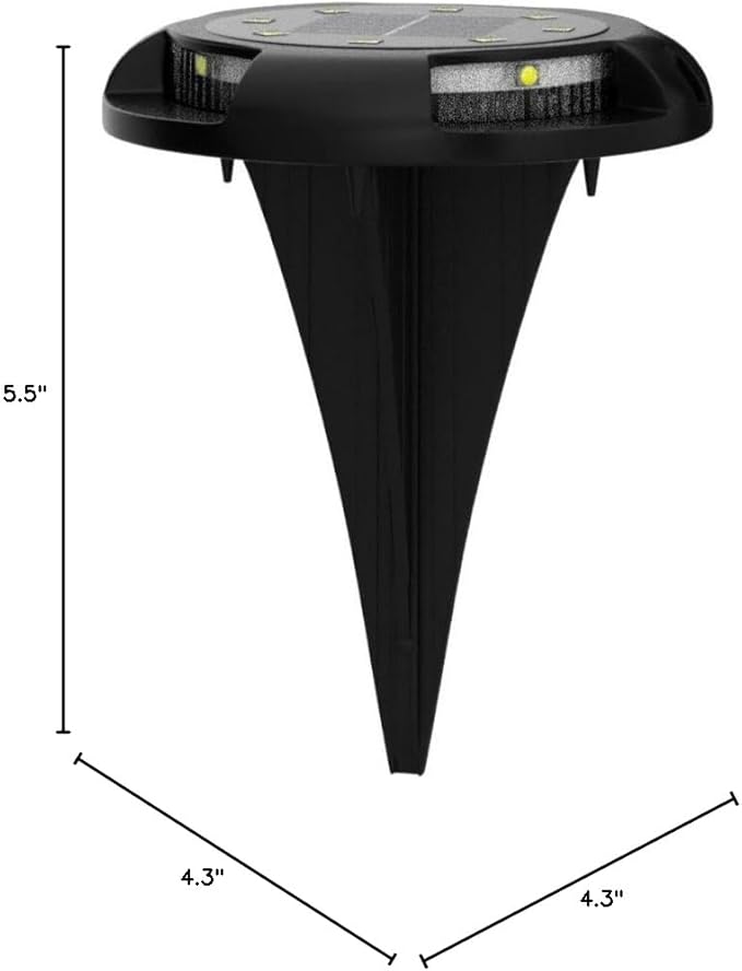 Biling Solar Pathway Lights - 8 Pack Multi Color Outdoor Uplight Sidelight Ground Lights for Yard Walkway Garden Halloween Decorations