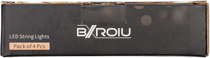 4 Pack Battery Operated Fairy String Lights, 8 Modes 5M Silver Wire with Remote & Timer - 50 LEDs Waterproof for Bedroom, Wedding, Christmas, Party Decorations