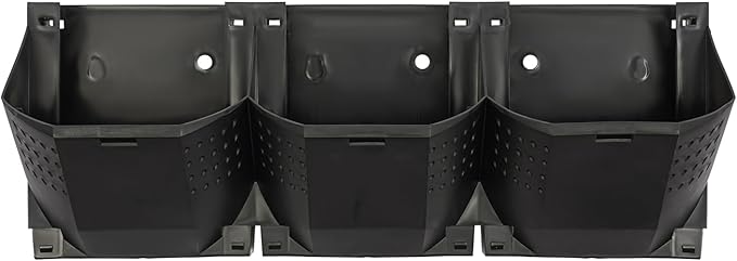 36 Pockets Hanging Planter Bags, Vertical Wall Mounted Plant Planting Grow Bags, Stackable Wall Planter with Timer, Self Watering Hanging Planters for Outdoor Indoor Garden-Black