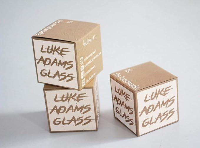 Luke Adams Glass | 3" Mini Glass Tree of Life | Handmade Ornament | Hanging Garden Gazing Ball | Indoor Outdoor Home Décor | (Pink Amber Teal)