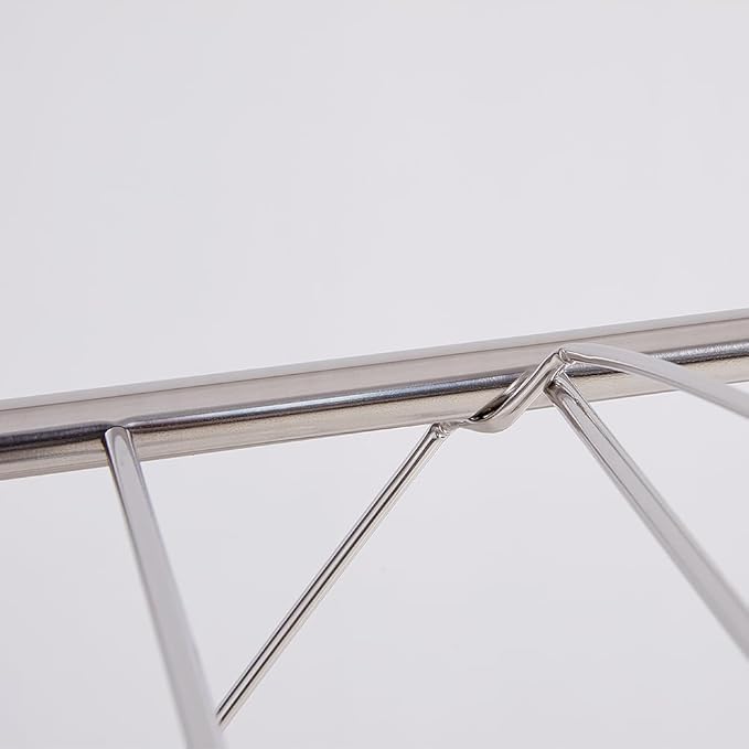 TRES BELLE 25NEW Stainless Steel Clothes Drying Rack(L)–Foldable,Lightweight,Anti-Slip Elastic Rods,Made in Korea,Indoor & Outdoor Use,Rust-Resistant,Towels Drying,Underwear,Baby Clothes–L Sizes