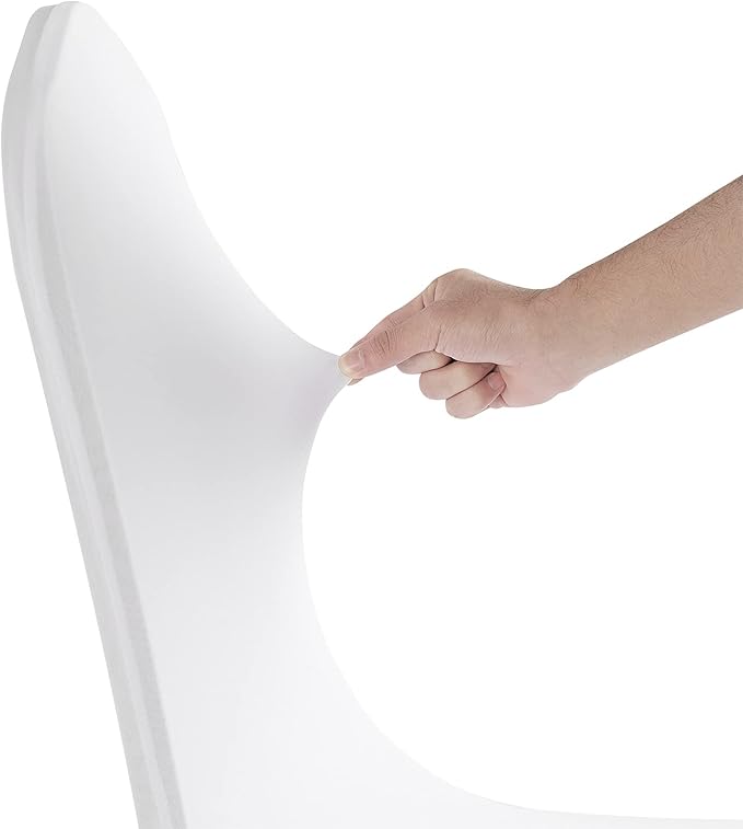 SUPERO Waterproof Spandex Chair Cover 100PCS, Stretch Dining Chair Covers, Polyester Outdoor Chair Covers, Protector Stretch Chair Cover for Party Universal, Banquet, Wedding Event, Hotel(White)