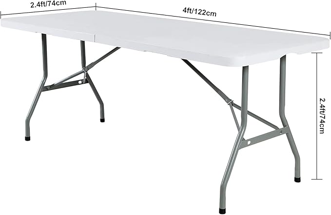 2Pack Spandex Waterproof Table Covers 4ft，Spandex 4ft Waterproof Table Cover for Party,Wedding, Banquet, and Events(Gold)