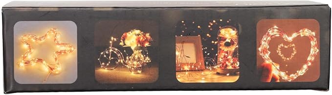 4 Pack Battery Operated Fairy String Lights, 8 Modes 5M Silver Wire with Remote & Timer - 50 LEDs Waterproof for Bedroom, Wedding, Christmas, Party Decorations