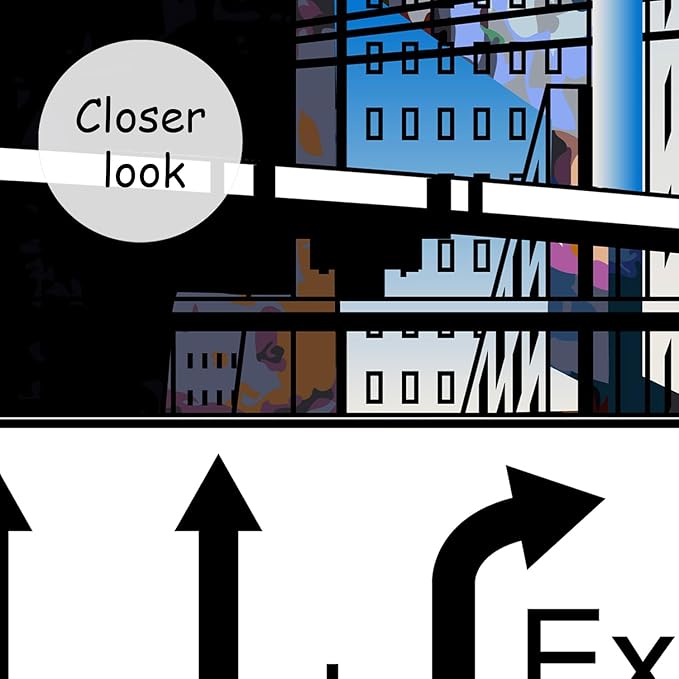 AFZEVEB-Hand-Painted New York City Wallpaper Wall murals for Bathroom 136"x96" (Not Peel and Stick)