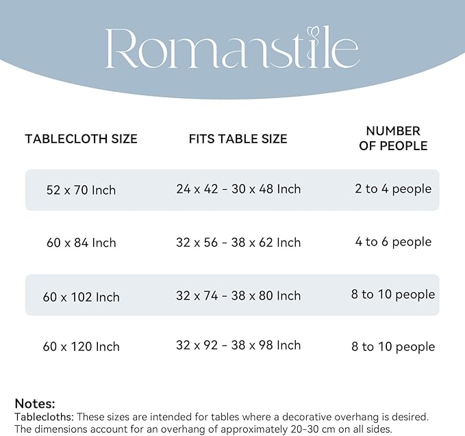 Romanstile Fall Tablecloth Rectangle, Thanksgiving Autumn Harvest Pumpkin Buffalo Plaid Table Cloth, Stain Resistant Washable Table Cover for Party/Dining/Holiday- Grey Blue Checkered, 60x 120 Inch