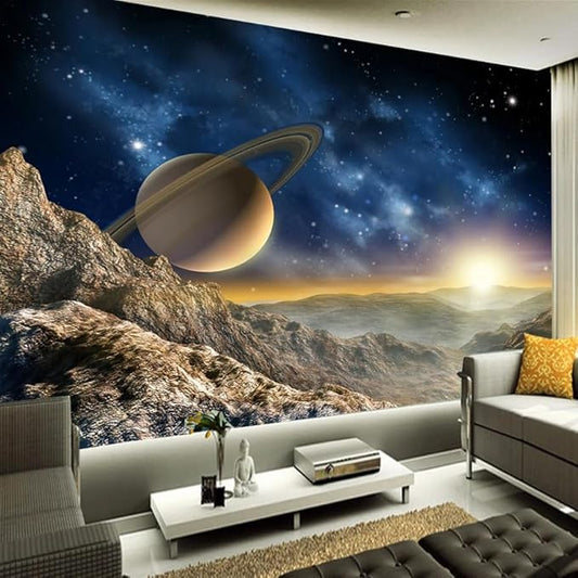 Custom 3D Galaxy Peel and Stick Wallpapers Space Universe Home Decor Wall Painting Living Room Bedroom Mural