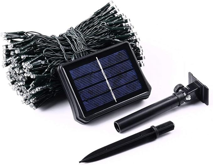 Joomer Red Solar Christmas Lights, 2 Pack Total 144FT 400 LED 8 Modes Waterproof Solar Christmas Lights Outdoor for Garden Yard Patio Christmas Decoration