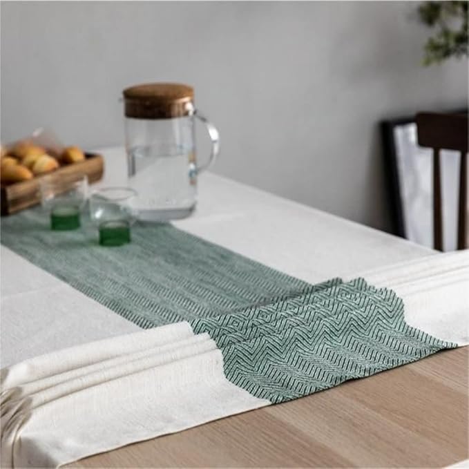 IVAPUPU Textured Linen Table Cloth for Rectangle Table Waterproof Fabric Tablecloth Rectangular Wrinkle Free Wipeable Dining Table Cover for Wedding/Birthday/Party Decor, 52 x 85 Inch, Coffee