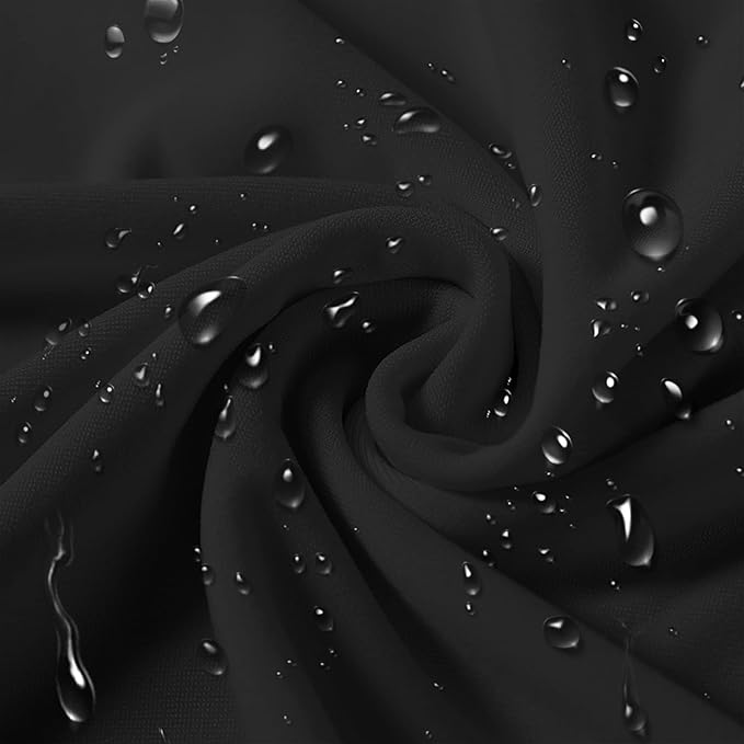 SUPERO Waterproof Spandex Chair Cover 12PCS, Stretch Dining Chair Covers, Polyester Outdoor Chair Covers, Protector Stretch Chair Cover for Party Universal, Banquet, Wedding Event, Hotel(Black)