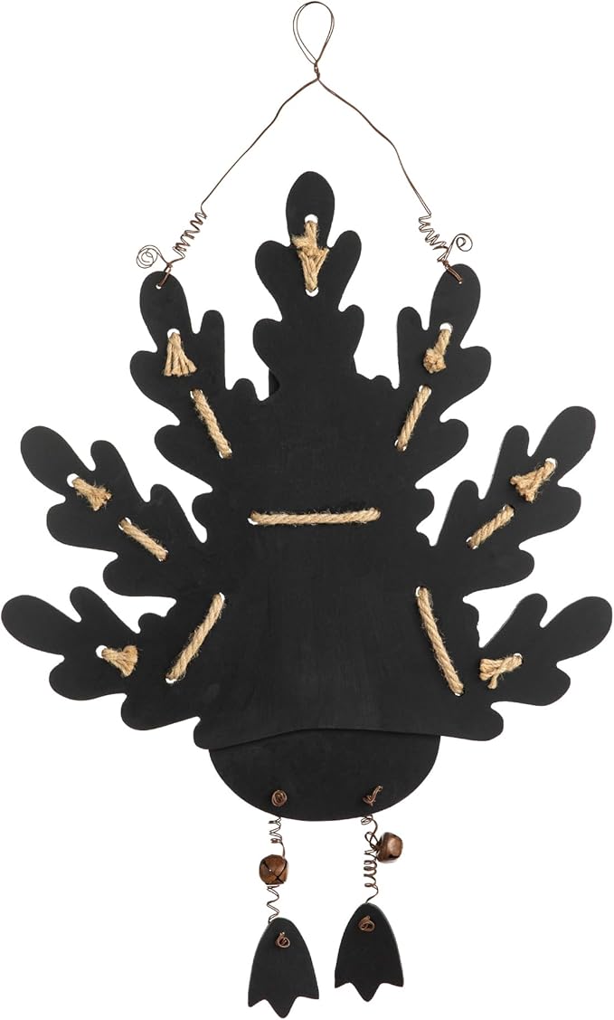 Glitzhome 20.67" H Wooden Turkey Wall Sign, Thanksgiving Front Door Wall Hanging Decor for Indoor Outdoor Thanksgiving Fall Harvest Decoration