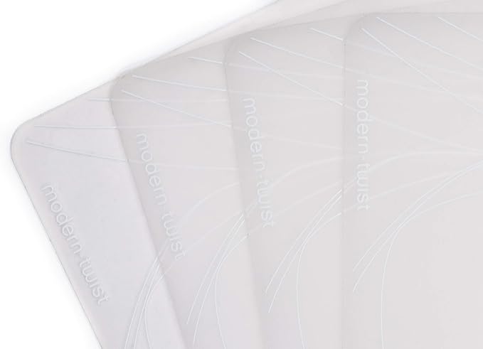 modern-twist 100% Plastic Free Silicone Tabletop, Dining, Decoration, Modern Design, Placemat Rectangle, White