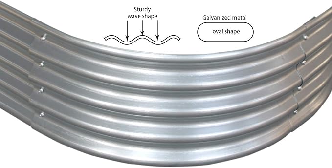 9 ft x 3 ft Raised Garden Bed Metal Elevated Planter for Vegetable Flower Herb (2pk)