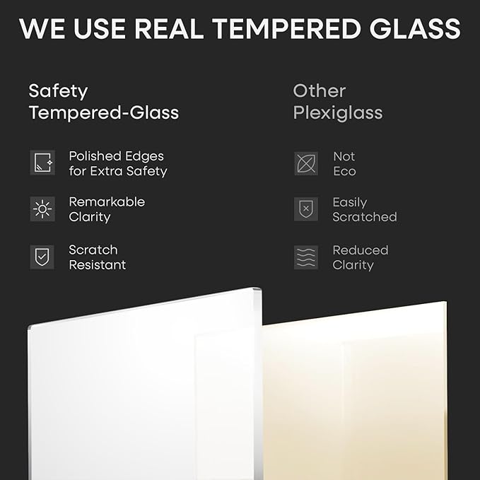 Homeforia 12x12 Light Wood Frame, High End Natural Oak 12 x 12 Square Picture Frames with Mat 10 by 10 inch Photo, 12by12 Wooden Poster Frames Matted to 10x10 Print, Tempered Glass, Wall Kit, Set of 1