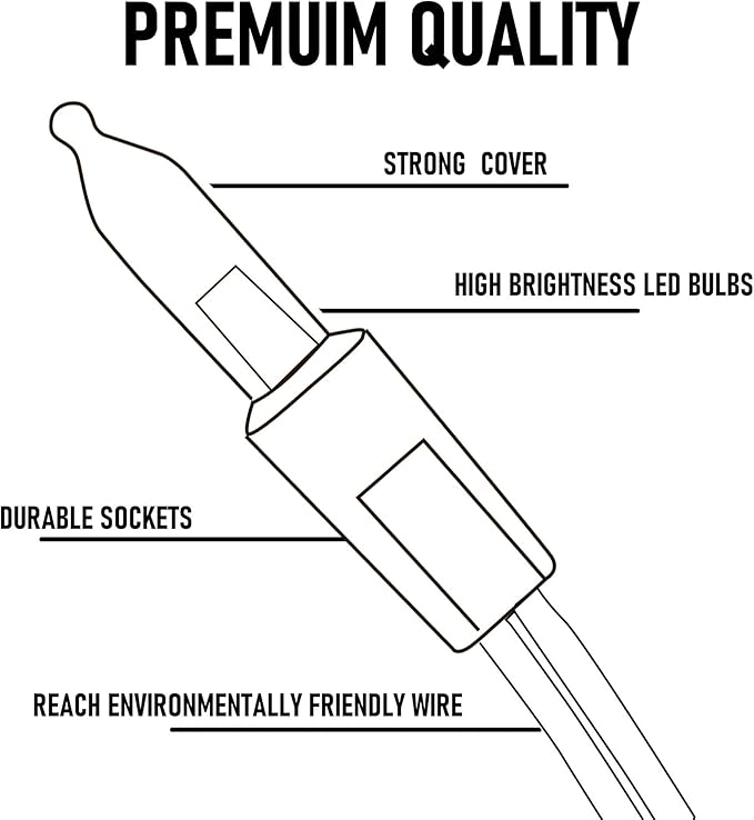 Dazzle Bright Purple and Orange Battery Operated 50 LED 16FT Waterproof Mini String Lights with 8 Modes - Indoor/Outdoor Halloween Decorations