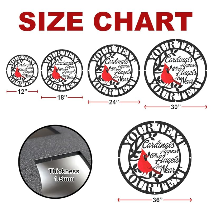 Personalized Name Garden Cardinal Metal Signs, Custom Family Name Yard Decor for Outdoor Outside, Cardinal Lawn Patio Stake Gardening Enthusiasts Grandmothers Gift