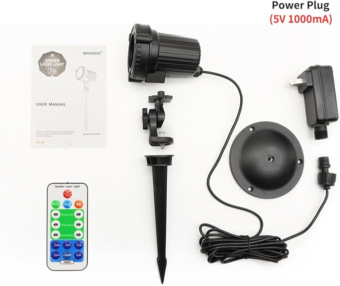 Christmas Laser Lights, Outdoor Garden Laser Lights Projector with Moving RGB Waterproof for Christmas Holiday