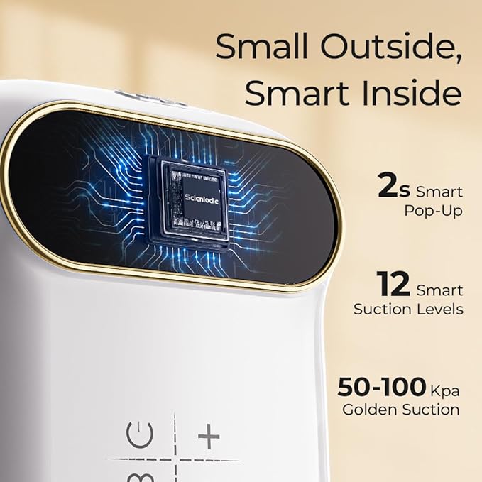 6Pcs Electric Facial Cupping Therapy Set Glass, 3 in 1 Gua Sha Facial Tools Face Cupping Massage for Eye Neck Skin Care, 3 Size Vacuum Suction Cups for Cellulite, Puffiness Reduction