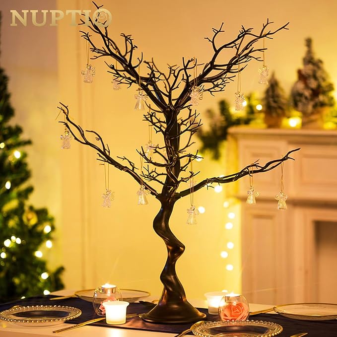 NUPTIO Halloween Artificial Tree Branch: 30"/76cm Tall Branch Manzanita Christmas Decoration Centerpiece Wedding Centerpieces for Tables Black Tree Branches Ornament (1 Pc)