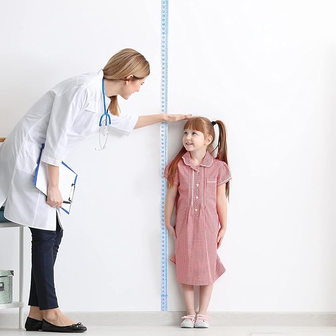 Tatuo Growth Chart Wall Labels Height Indicator Tape Ruler Growth Chart Decor Height Indicator Adhesive Ruler for Home Room Measuring(Blue)