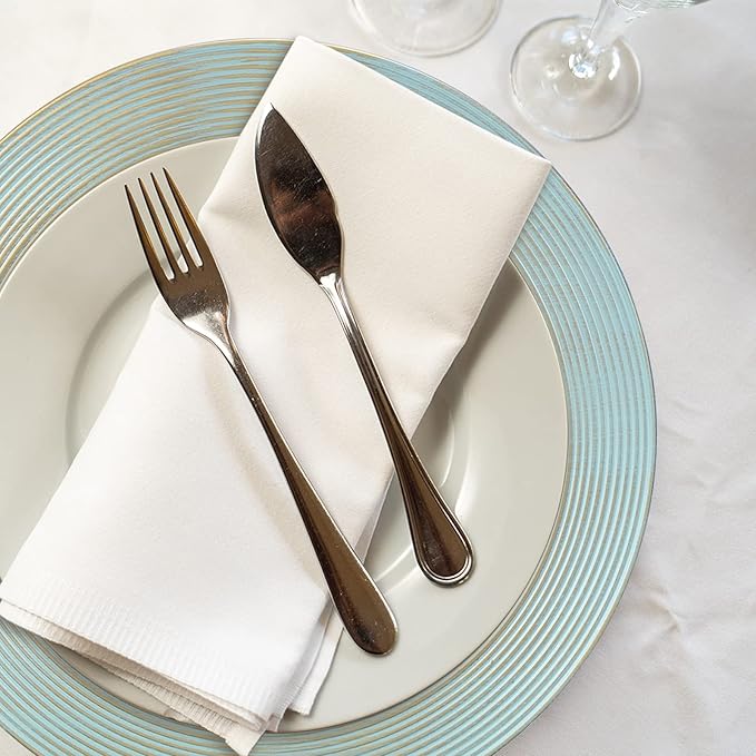 13" Round Charger Plates, 6 pack Ring Pattern Plastic Chargers for Dinner Plates, Vintage Charger Plate Set Bulk Wedding, Turquoise