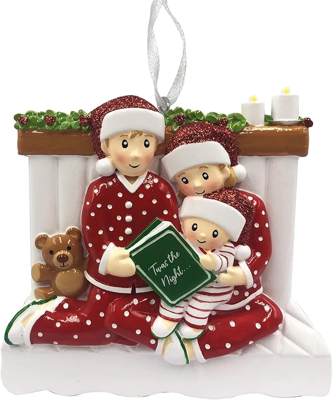 2025 Family Christmas Ornament – Personalized Ornament for Families – Custom Family Ornament – Holiday Tree Decoration Keepsake Gift (Family of 3)