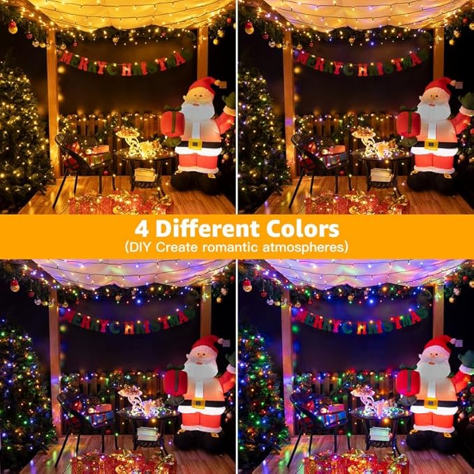 Ollny Christmas Lights, 210FT 640LED Color Changing Christmas Tree Lights with 11 Modes Remote Control, Waterproof Outdoor Light for Outside Indoor Patio Weddings Xmas Decorations