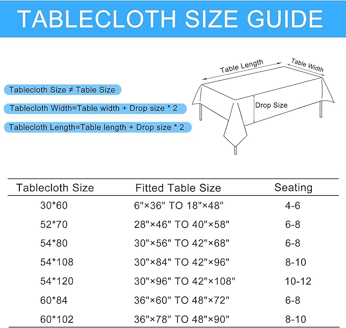 Hiasan Faux Linen Rectangle Tablecloth - Wrinkle and Stain Resistant Washable Table Cloth for Kitchen Dining Room Holiday Table Cover for Dinner, Red, 54 x 108 Inch