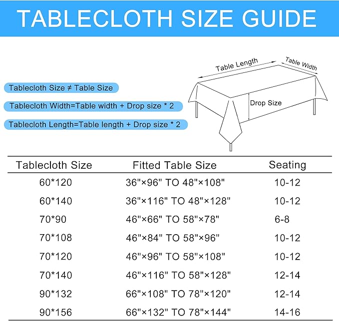 Hiasan Faux Linen Rectangle Tablecloth - Wrinkle and Stain Resistant Washable Table Cloth for Kitchen Dining Room Holiday Table Cover for Dinner, Champagne, 60 x 140 Inch