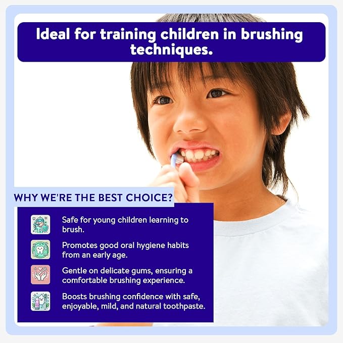 Active Wow Training Toothpaste – Fluoride-Free, Toddler-Safe, Gentle, Vegan, Safe to Swallow – Berry Bubblegum, 1 Pack