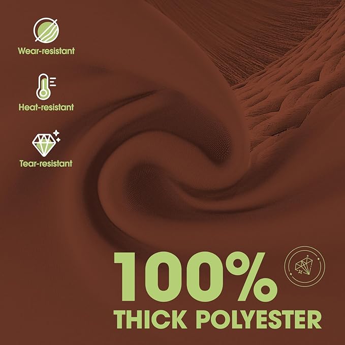 Pureegg Rectangle Table Cloth 60" x 84" – Durable Polyester Tablecloth Offers Reusable & Washable Protection, Ideal for Outdoor Party, Picnic, Wedding, Banquet and Birthday, Rust