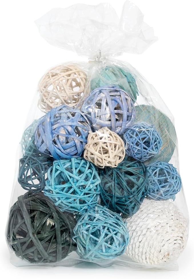 ANDALUCA Decorative Balls Bag Bowl Filler Home Decor (Turqouise Blue)