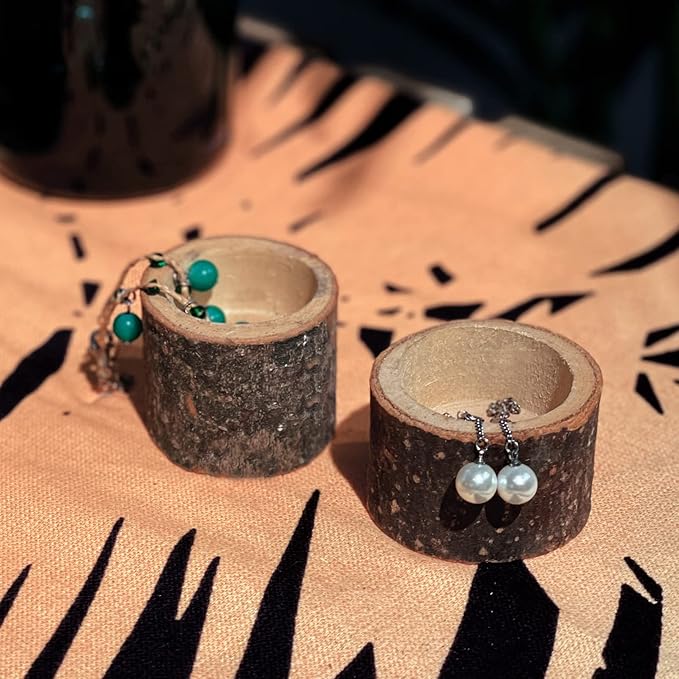 Set of 12 Wooden Tea Light Candle Holders, Personalized Natural Wooden Votive Vintage Tea Light Candle Holders for Rustic Centerpieces for Dining Table Wedding Party (2.36" W*1.65" H)